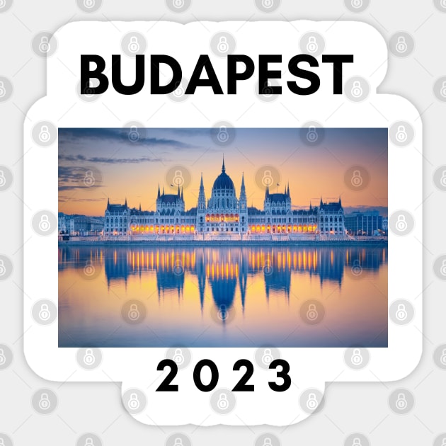 Budapest 2023 Sticker by Norbert Print Shop